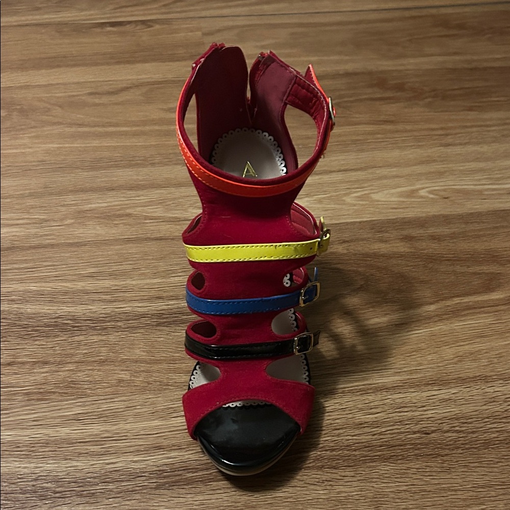 Alba Multicolor Strappy Heels